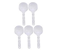 Ipetboom 5pcs Facial Measuring Spoon Thickened Pp Powder Spoon for Micro Labs Use for Applying Face Mask Beauty Practical