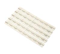 Ipetboom 5pcs Flush Piano Hinges for Wooden Jewelry Boxes Doors Antique Nickel Finish Heavy Duty Butt Hinges with Smooth Pivoting Action