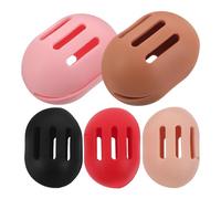 Ipetboom 5pcs Makeup Sponge Case: Protective Beauty Container Silicone Blender Holder Travel Cosmetic Egg Storage Cases For Women Girls