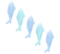 Ipetboom 5pcs Nail Cleaning Brush Set for Fingernail Dust Removal, Small Multifunctional Nail Scrub Brushes Soft Bristles, Suitable for Manicure and Hand Care at Home Or Salon Random Color