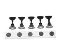 Ipetboom 5pcs Nail Practice Stand Display Holders for Press Nails for Salon Home Use Elegant Black Design and Display