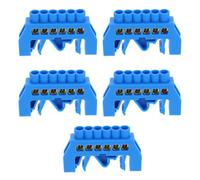 Ipetboom 5PCS Screw Terminal Bus Bar Block Positions Brass Grounding Strip Connector for Safe Electrical Distribution Industrial and Residential Wiring