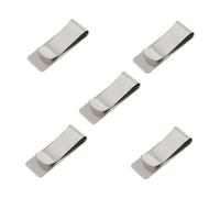 Ipetboom 5Pcs Stainless Steel Professional Money Clips Multi-Function Cash Holders Portable Business Accessory Convenient for Organizing Bills and Cards