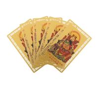 Ipetboom 5pcs Tai Sui Gold Card Feng Shui Amulet Lightweight Portable Luck Decor for Home Office Car Year-specific Protection and Success Chinese Style Vintage Craft