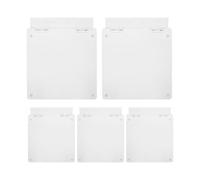 Ipetboom 5pcs Thermostat Safety Cover 86mm Wall Switch Guard Panel Protector Anti-tamper Childproof Air Conditioner Control Button Knob Guard