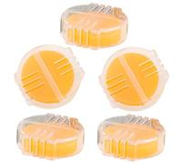 Ipetboom 5pcs Thread Wax Conditioner with Holder for Hand Sewing and Cross Stitch Beeswax to Strengthen and Smooth Embroidery Threads Plastic Case for Quilting Supplies