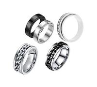 Ipetboom 5pcs Titanium Steel Rotate Fidget Set Anxiety Thumb Collection for and Calm for Distraction and Mood