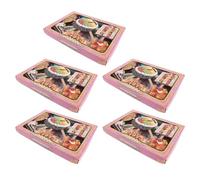 Ipetboom 5pcs Traditional Chinese Josspaper Cake Set - Sacrificial Dessert Offering for Ancestor Worship and Qing Ming Memorial - Simulated Paper Funeral Cake for Grave Tribute and Ritual