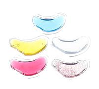 Ipetboom 5pcs U-shape Eye Care Gel Pads for Hot Cold Therapy Portable Eye Ice Pack for Dark Circles Swollen Reusable Comfortable and Safe for All Skin Types