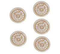 Ipetboom 5pcs Vintage Hollow Bling Ring for Women Stylish Jewelry Eye Catching Design for Collectors for Valentine Day Anniversaries Durable Fashionable National Style Ring