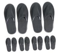 Ipetboom 6 Pairs Non Slip Coral Fleece Disposable Slippers for Hotel Guests Lightweight Home Guest Shoes with Breathable Soft Sole for Bathroom Safety and Hospitality