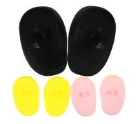 Ipetboom 6 Pairs Silicone Ear Covers for Dyeing Hair with Secure Fit and Chemical Protection, Suitable for Personal Use at Home during Hair Dyeing, Assorted Colours