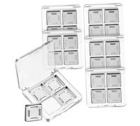 Ipetboom 6-piece Square Empty Eyeshadow Palette Set 4-grid Makeup Organizer for Diy Eyeshadow Lipstick and Highlighter Containers Suitable for Daily Use and Travel