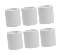 Ipetboom 6 Rolls Self-Adhesive Corner Skirting Board Trim Flexible Peel and Stick Baseboard Molding for Wall Floor Ceiling Indoor Outdoor Use Each White Wood Grain