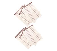 Ipetboom 6 Sheets Temporary Eyebrow Stickers Self-adhesive Brown Brow Transfers for Women Makeup Easy Peel Off Grooming and Shaping Tattoo Stickers