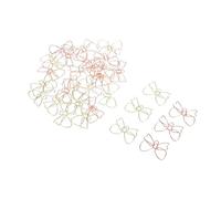 Ipetboom 60pcs Creative Bow Tie Paper Clips Decorative Metal Binder Clips for School Teachers Portable Cartoon Planner Stationery Document Bookmarks Scrapbooking Office Desk Supplies