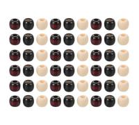 Ipetboom 60pcs Hair Braid Beads Dreadlock Braids Beads Large Hole for Hair Accessories Necklace DIY Jewelry Crafting