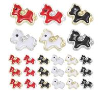 Ipetboom 60pcs Horse Nail Charms Metal Accessories with Cute Cartoon Horse Patterns for DIY Manicure and Daily Wear, Versatile Use and Wide Variety of Adorable Nail Decorations for Women