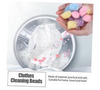 Ipetboom 60pcs Mixed Color Laundry Fragrant Beads Concentrated Scent Booster for Fabrics Deep Cleaning Color Protection Low Viscosity Instant Dissolution Safe for Dark Clothes