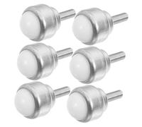 Ipetboom 6pcs Adjustable Mini Swivel Casters with Threaded Stem Nylon Roller Ball Bearings for Rotation Stable Furniture Wheels for Heavy-duty Moving and Appliance Gliders