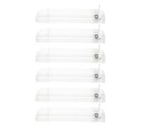 Ipetboom 6pcs Automatic Cigarette Pusher Tray Springloaded Mechanism and Compact Plastic Structure, Holds to 10 Packs in Single Row, for Retail Store Display and Organisation
