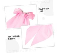 Ipetboom 6pcs Bow Hair Clips for Women Elegant French Bowknot Barrettes with Ribbon Comfortable Secure Hold Multi-color Black White Pink Red Dark Green Sky Blue Stylish Hair Accessories for