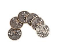Ipetboom 6pcs Brass Zodiac Tiger Pendant Set Retro Craft Hanging Decor for DIY Jewelry Making for Zodiac Lovers and Craft Enthusiasts