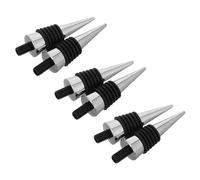 Ipetboom 6pcs DIY Wine Bottle Stoppers Reusable Alloy Corks for Crafts Innovative Design for Bar Wedding and Party Vacuum Seal Technology for Wine Preservation Compatible with Various
