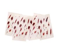 Ipetboom 6pcs Fake Scar Patch Halloween Scar Stickers Vampire Realistic Temporary Wound Decals for Makeup Facial Theater Use