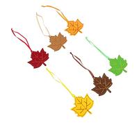 Ipetboom 6pcs Felt Maple Leaf Pendants Lightweight Christmas Tree Hanging Ornaments Decorative Party Favors Safe Tear Resistant Soft Felt Material for Holiday
