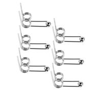 Ipetboom 6pcs Hair Curling Iron Torsion Springs Replacement Metal Springs for DIY Curling Rods Silver Elasticity Hair Tool Accessories Easy Installation