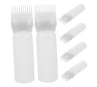 Ipetboom 6pcs Hair Dye Bottle Applicator Comb Scale for Hairdressing Coloring Tool Oil Dispenser for Hair for Root Touch-ups