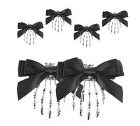 Ipetboom 6pcs Halloween Skull Devil Claw Hair Clips for Women Gothic Bowknot Skeleton Hand Barrettes Lightweight Secure Fit Hairpins for Cosplay Party Styling