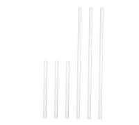 Ipetboom 6pcs Heat Resistant Solid Glass Stirring Rods for Laboratory and Kitchen Use Professional Experiment Mixing Sticks for Chemistry Physics Biology and Cocktail Drinks Transparent