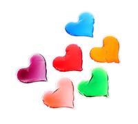 Ipetboom 6pcs Hot Cold Pack Therapy Compress Heart Shape Gel Ice Bag Pain Relief for Boys and Girls Adults