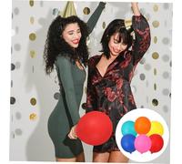 Ipetboom 6Pcs Latex Balloons Solid Colors Party Supplies for Birthday Wedding Holiday Decorations Festive Multi-color Balloon Garland Kit for Indoor Outdoor Celebration