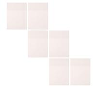 Ipetboom 6pcs Memo Pads 50 Sheets PET Adhesive Notes for Office | Easy Re-positioning, Page-friendly Transparency, Meeting Notes, Hardcover Notebooks and Books