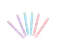 Ipetboom 6pcs Nail Polish Corrector Pens Set Nail Art Polish Remover Tool with Precise Edges Cleaning Manicure Accessory Pastel Blue Purple Pink