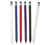 Ipetboom 6pcs Pencil-style Touch Screen Pens for Tablets and Phones, Plastic Capacitive Stylus with High Precision for Note Taking and Drawing, Reduces Fingerprints and Keeps Screen Clean