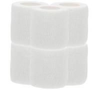 Ipetboom 6pcs Pet Finger Dogs Wraps Tape Dog Foot First Paws Pets Wounds Dog Wrap Protective for Dog Paw Pet Wrap Self- White