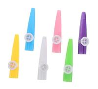 Ipetboom 6pcs Plastic Kazoos Vibrant Musical Instruments for Preschool Early Education Group Play Social Interaction Party Favors