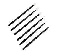 Ipetboom 6pcs Portable Silicone Eyeshadow and Lip Brush Kit Professional Cosmetic Applicators with Lip Brushes Easy to Carry Makeup Tools for Precise Color Application