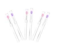 Ipetboom 6pcs Practical Lip Beauty Brush Props Silicone Lip Mask Brush Lip Brush Lid Eye Shadow Makeup Brush