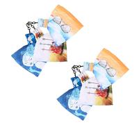 Ipetboom 6pcs Printed Eyeglass Cloth for Cleaning Glasses Sunglasses Jewelry Lens Wipes Clip Screen Cleaning Cloth for Eyeglasses and Phone Screens