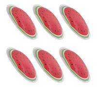 Ipetboom 6pcs Reusable Cooling Ice Eye Packs Watermelon Design, Cold Compress Pads for Eye Strain, Swelling, Dark Circles, Suitable for Sports Injuries and Post-Surgery