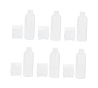 Ipetboom 6pcs Root Comb Applicator Bottle for Hair Coloring Dying Barber Salon Use Hair Treatment Tool Easy to Apply