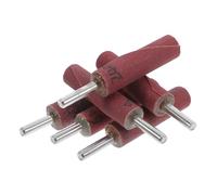 Ipetboom 6pcs Sanding Drum Set with Assorted Grit Sleeves Grit for Drill and Drill Press Abrasive Cloth Flap Wheels for Polishing Smoothing Shaping Grinding