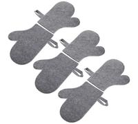 Ipetboom 6pcs Sauna Felt Gloves Heat-resistant Spa Mittens Breathable Hand Protection for Sauna Steam Relaxation Comfort