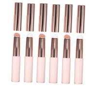 Ipetboom 6pcs Silicone Lip Makeup Brushes with Protective Caps Portable Reusable Lip Liner Applicators for Precise Blending and Edge Definition for Women