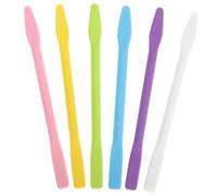 Ipetboom 6pcs Silicone Stir Sticks for Mixing Mud Mask Reusable Stir Rods for Epoxy Cosmetic Mask Applicator for Face Care